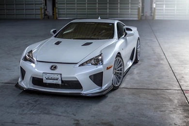 Download Wallpapers 3840x2400 Lexus, Lfa, Supercar, White, Front ...