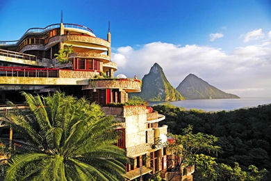 Beautiful View St Lucia Paradise Island Caribbean West Indies ...