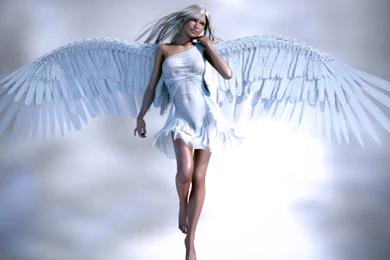 Girl White Angel Wallpapers