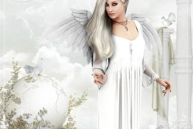 WHITE ANGEL WALLPAPER   (