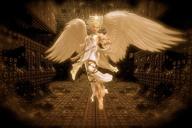 WHITE ANGEL GUARDIAN WALLPAPER   (