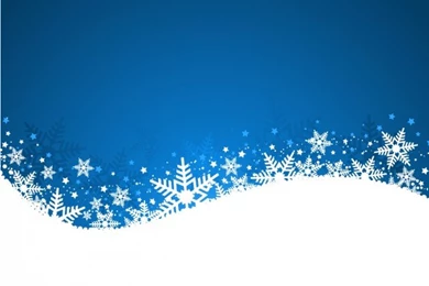 Wavy Christmas Backgrounds With Snowflakes Vector