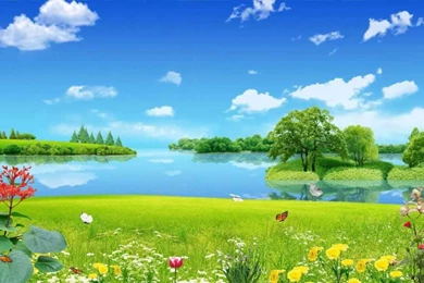 Green Fields Animated Wallpapers Http://www.desktopanimated.com ...