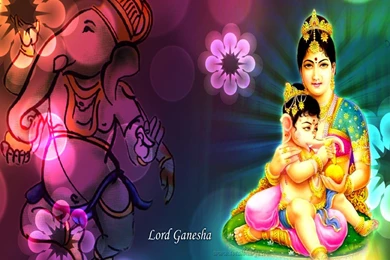 Festivals Wallpaper, Hindu Wallpaper, Lord Ganesha Wallpaper, Pink ...