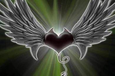 Jestingstock.com Heart With Wings Wallpapers