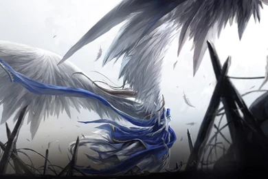 Ah My Goddess Belldandy Fantasy Wings Wallpapers