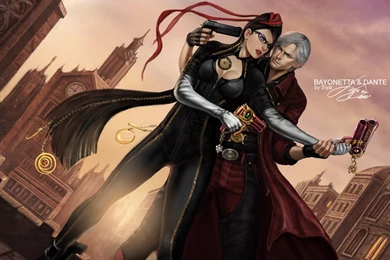 Wallpapers Bayonetta Devil May Cry Dante Games Image