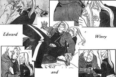 MANGA SPOILERS!   Edward Elric And Winry Rockbell Wallpapers ...