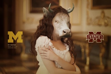 More Cow Belle – 2011 Gator Bowl – Michigan Football Fan Art