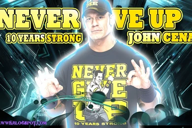 John Cena 10 Year Strong Wallpapr ''