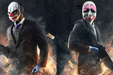 A Payday 2 Dual Monitor Wallpapers I Made From Steam Cards ...