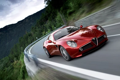 1920x1200 Alfa Romeo 8C In Motion Desktop PC And Mac Wallpapers