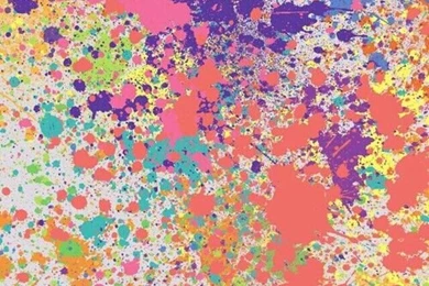Neon Paint Splatter