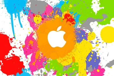 Jestingstock.com Apple Paint Splatter Wallpapers