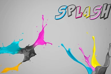 Paint CMYK Colors Splashes Paint Splatter Wallpapers