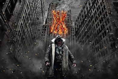 Batman The Dark Knight Rises Bane Debris Buildings Wallpapers ...