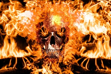 Flaming Skull By Novak65 On DeviantArt