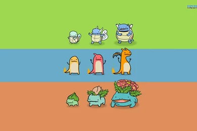 Wallpapers Pokemon Minimalist Evolution Minimalistic 1680x1050 ...