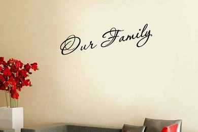 Decorative Our Family Love Wall Papers Home Decor Art Decals ...