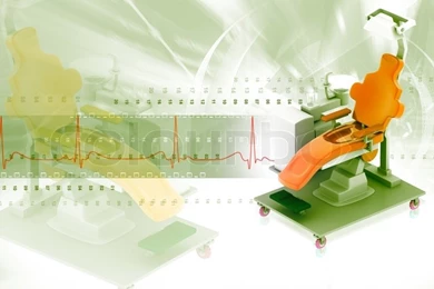 Dental Chair In Digital Backgrounds