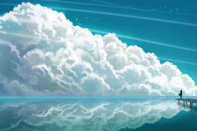 1280x720 Waiting Pier Art Wallpapers