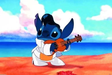 Disney Lilo & Stitch Guitar Cartoons Wallpapers