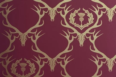 Tartan Chair Thistle Wallpapers From VOYAGE Country Collection ...