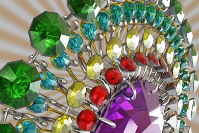 Free 3D Wallpapers 'Gem Work' 1600x1200