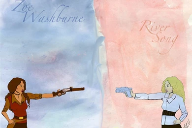 River Song Vs. Zoe Washburne  Wallpaper  By TheBluekulele On ...