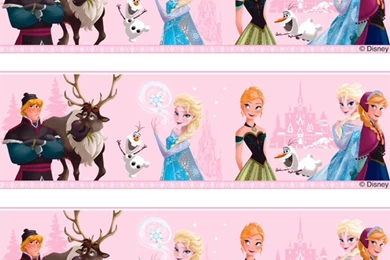Disney Frozen Elsa Anna Olaf Childrens Movie Wallpapers Border FR3503 2