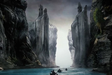 This Wallpapers Depicts The Argonath, The Ancient Statues Of ...