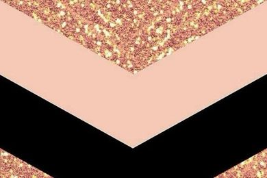 Peach &amp, Black Glittery Chevron Print Wallpapers   Image ...