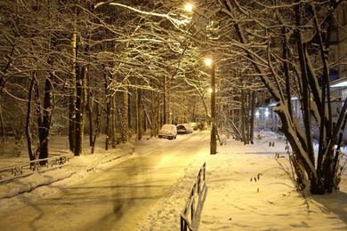Free Wallpapers: Most Beautiful Winter Night Places Hq Wallpapers ...