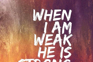 2 Corinthians 12:10 (iPhone 5 Wallpaper)