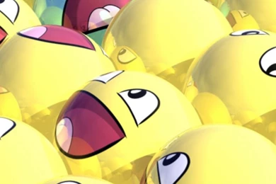 Download Lots Of Spherical Awesome Smileys And One Blue Wallpapers ...