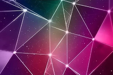 iPhone 4 Wallpapers Color Purple Triangles Lights Parallax ...