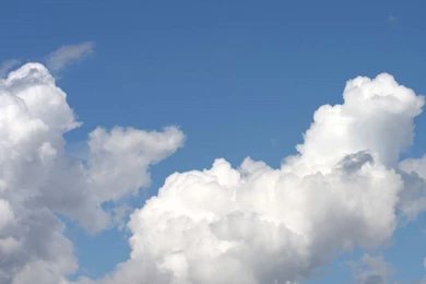 Wallpapers Cloud Blue Sky With White Fluffy Clouds 1024x768 ...