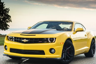 Download Wallpapers 1920x1080 Chevrolet, Camaro, 1le, Yellow, Front ...