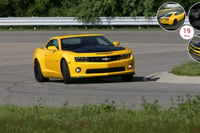 2013 Chevrolet Camaro 1LE Yellow   Front