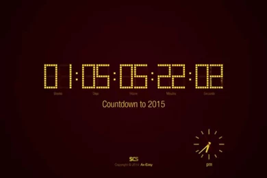 New 500 Screensaver: New Years Eve Countdown Screensaver
