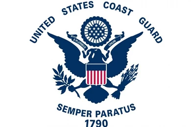 US COAST GUARD PARADE FLAG WALLPAPER   (