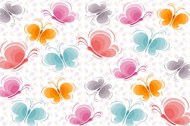 Butterfly Pattern Vector Backgrounds Wallpapers