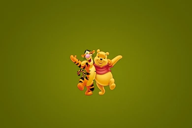 Download Wallpapers 2048x1152 Winnie The Pooh, Tigger, Minimalism ...