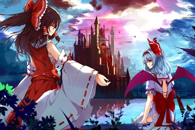 Hakurei Reimu And Sakuya Izayoi In Touhou Project Wallpapers ...