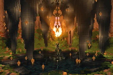 Download Minecraft In The Temple Wallpapers For Samsung Epic
