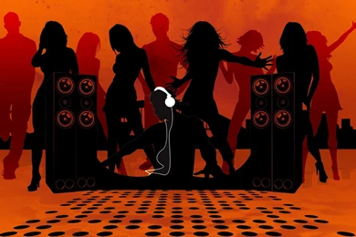 1280x1024 Moonlight Party Wallpaper, Music And Dance Wallpapers