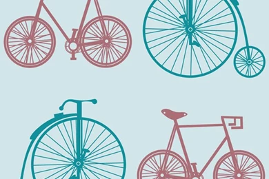 Bicycles Wallpapers (pale Blue)   ATADesignsATADesigns