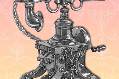Free Illustration: Vintage, Phone, Pink, Yellow   Free Image On ...