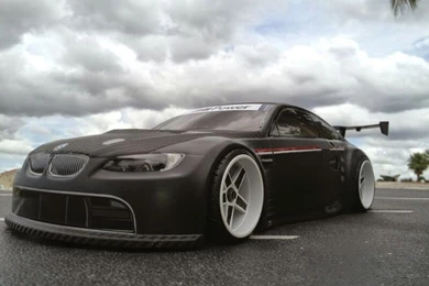BMW E92 M3 Matte Black Widebody Deep Dish Slammed