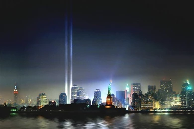 Jestingstock.com Twin Towers Memorial Lights Wallpapers